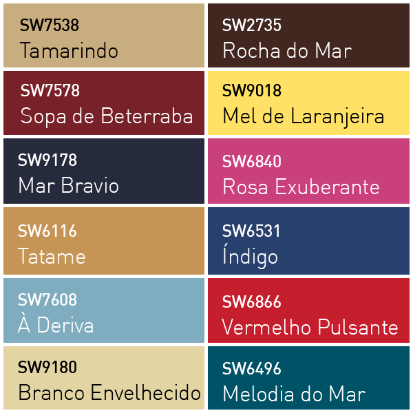 Sherwin-Williams – Colormix Tendências de Cores 2018